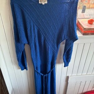 Vintage Just-Mort Blue Knit Dress